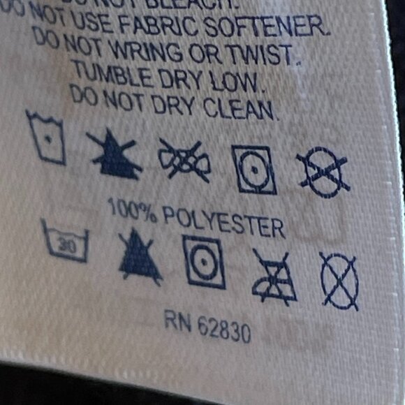 Lands' End Grey Microfleece Women's Windcheck Jacket with Navy Mock Neck 16 - Picture 10 of 10